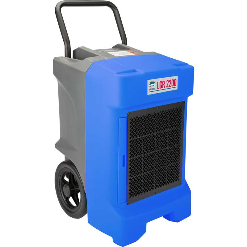 B Air LGR Commercial Dehumidifier 225 Pint Capacity 400 CFM Blue