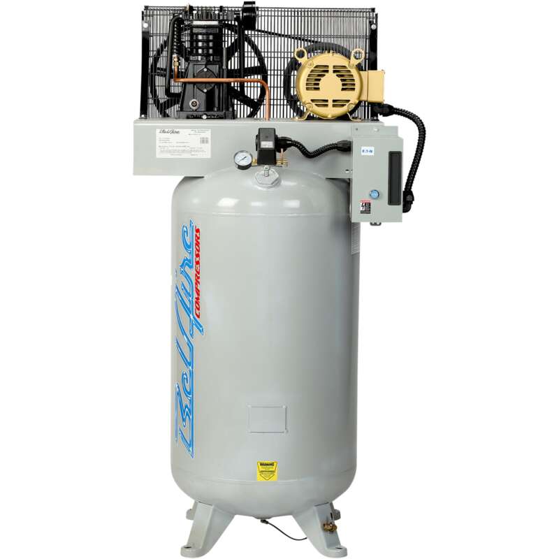 BelAire Electric Air Compressor 5 HP Two Stage 80 Gallon Vertical 14.7 CFM1