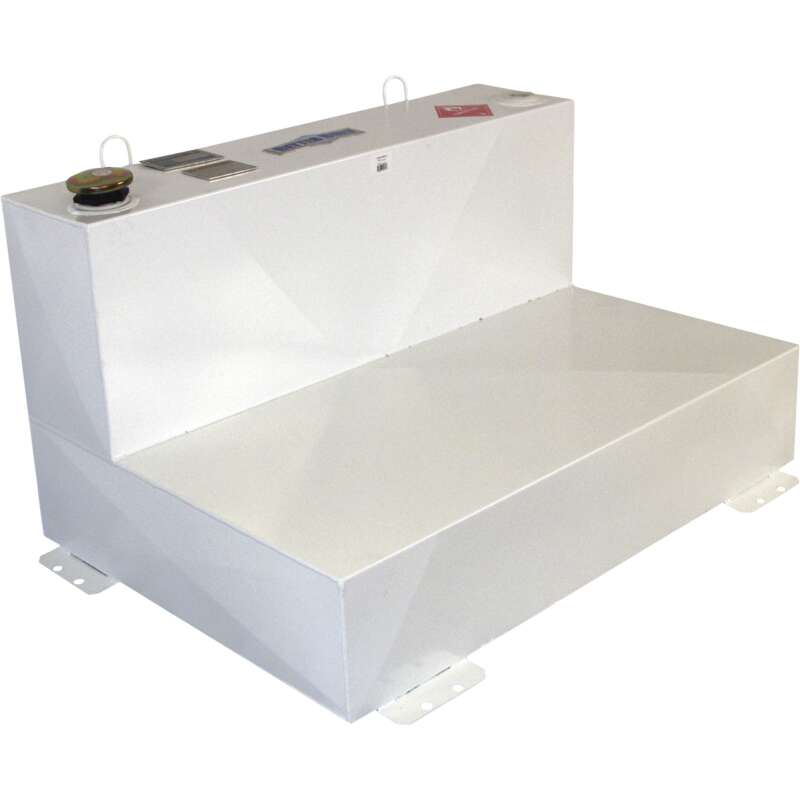 Better Built Steel Transfer Fuel Tank 75 Gallon L Shaped White1