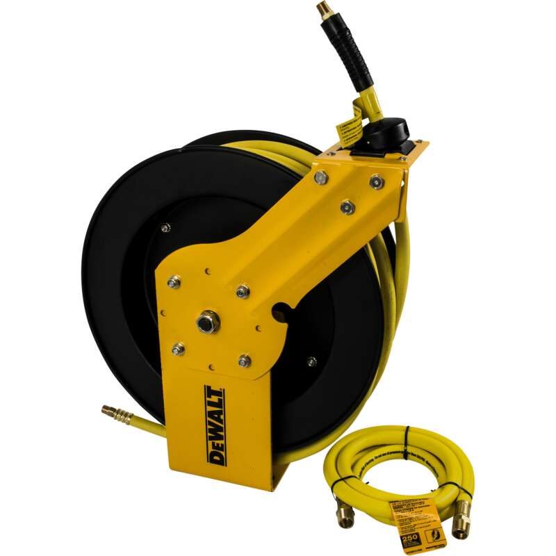 DEWALT Single Arm Auto Retracting Air Hose and Reel