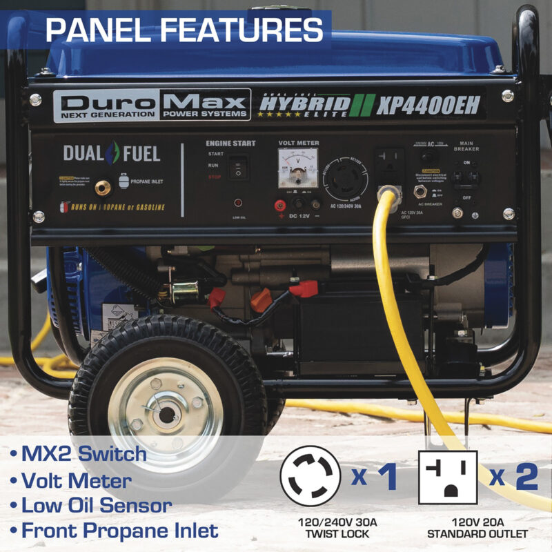 DuroMax Portable Dual Fuel Generator 44004