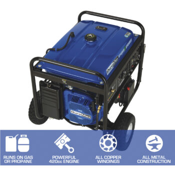 DuroMax Portable Dual Fuel Generator 8500 Surge Watts5