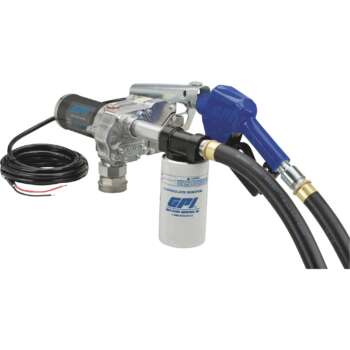 GPI 12V Fuel Transfer Pump 18 GPM Filter Automatic Nozzle Hose