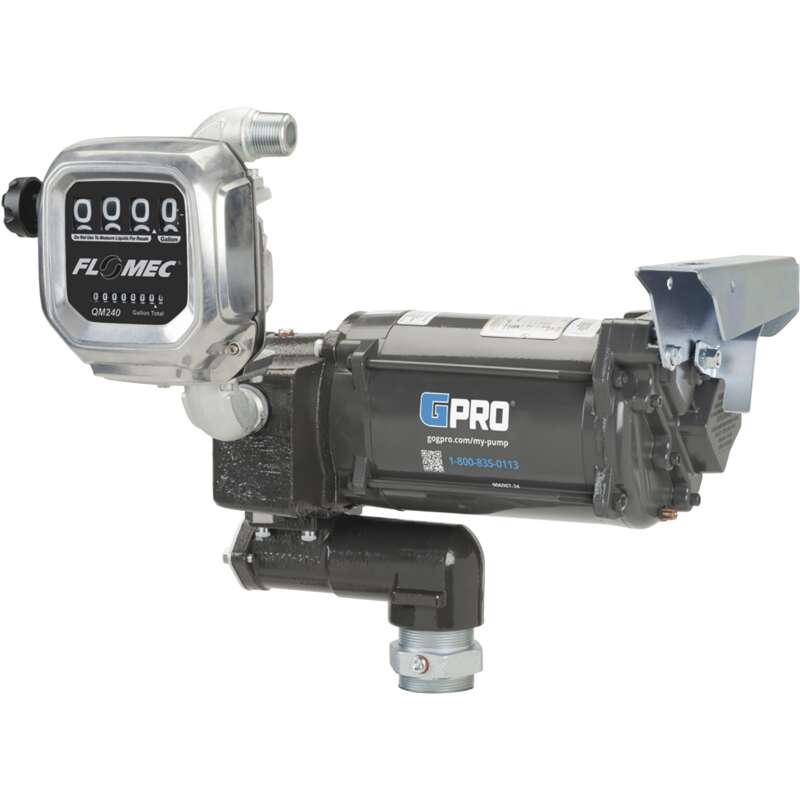 GPro 115V AC Fuel Transfer Pump with QM Meter 35 GPM