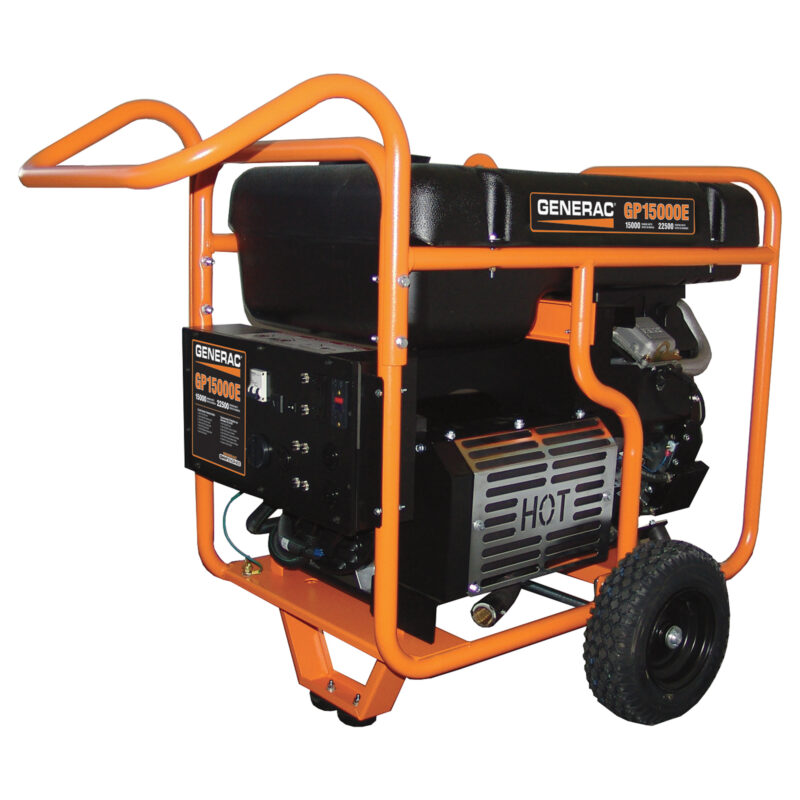 Generac GP15000E Portable Generator 22,500 Surge Watts1