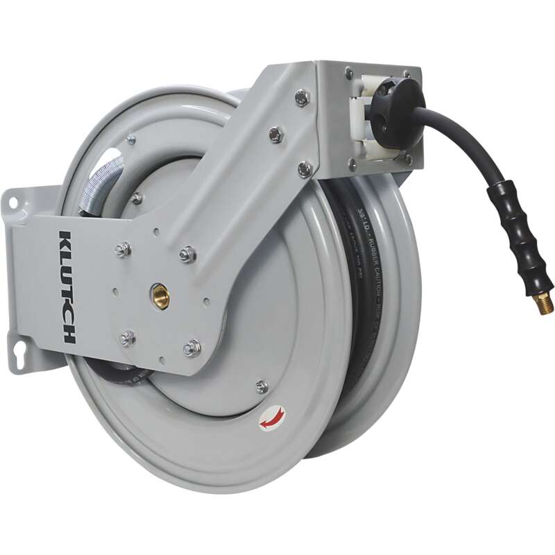 Klutch Auto Rewind Air Hose Reel3