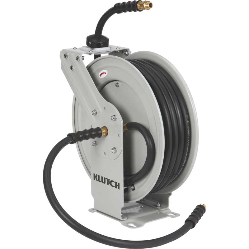 Klutch Auto Rewind Air Hose Reel5