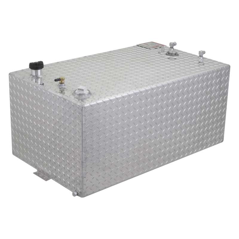 RDS Aluminum Transfer Fuel Tank 55 Gallon Rectangular Diamond Plate