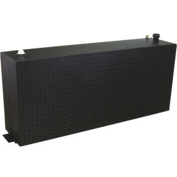 RDS Aluminum Transfer Fuel Tank 90Gallon Vertical Black Diamond Plate