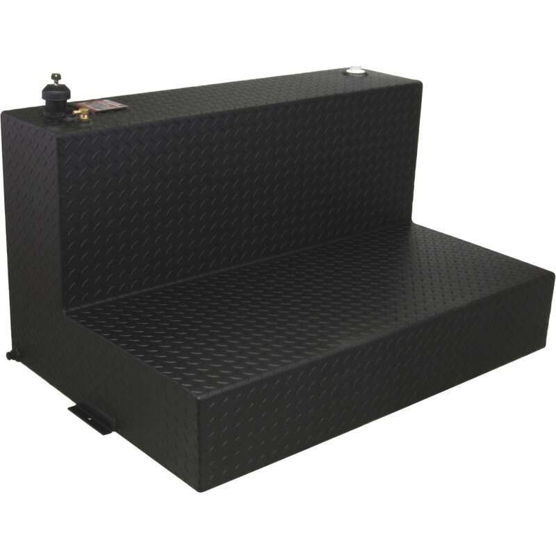 RDS Aluminum Transfer Fuel Tank 95Gallon L shaped Black Diamond Plate1