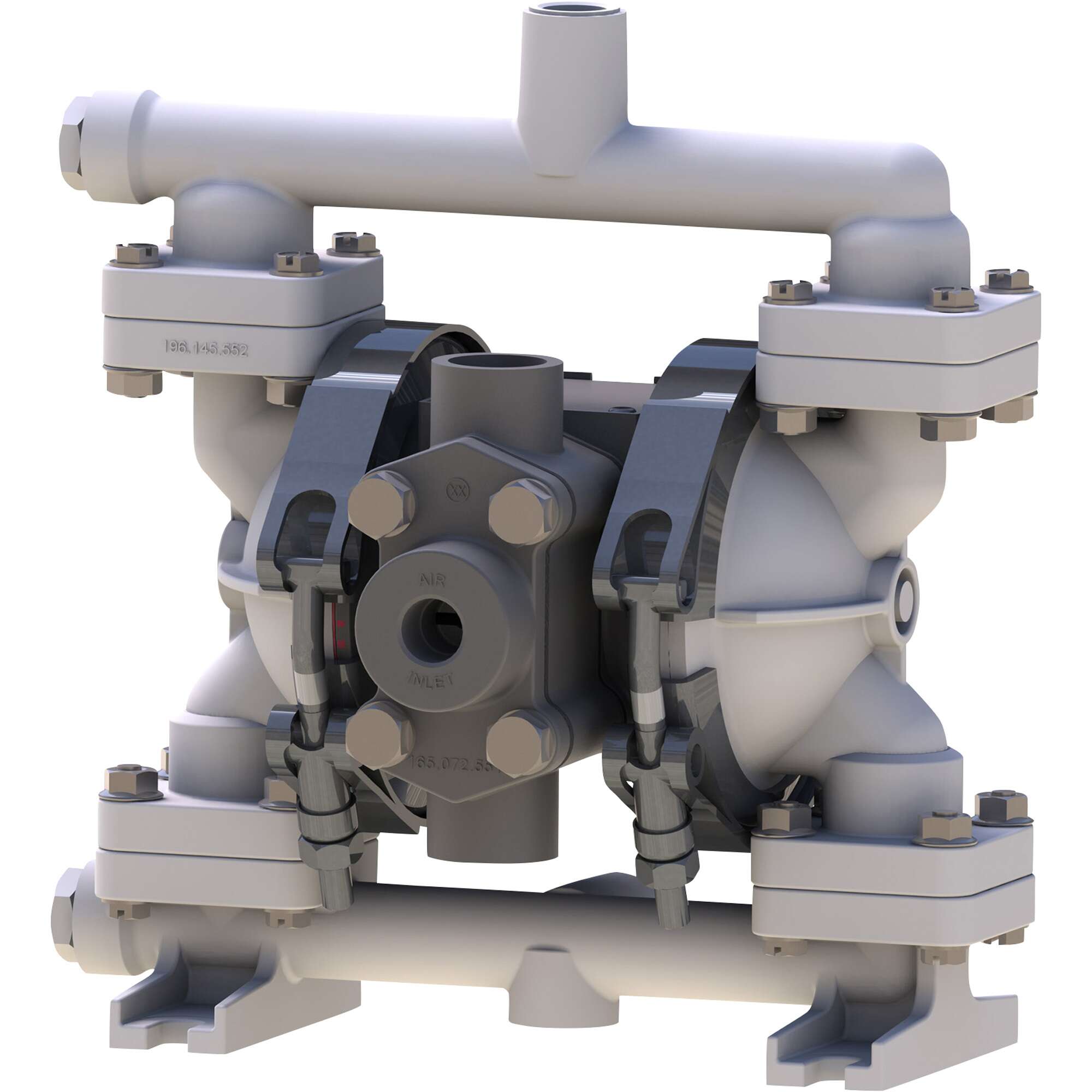 Sandpiper Air Operated Double Diaphragm Pump 1/4in Inlet 4 GPM Polypropylene PTFE