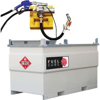 Western Global FuelCube Gasoline Diesel Fuel Tank with 12V Pump Kit Fuel Gauge and Vent Kit 500 Gallons