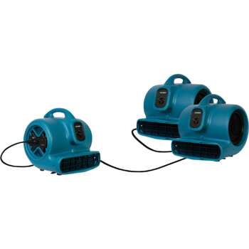 XPower Air Mover GFCI Outlet Daisy Chain Capability 1/3 HP 2,400 CFM