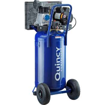 Quincy Single Stage Portable Electric Air Compressor 2 HP 24Gallon Vertical 7.4 CFM