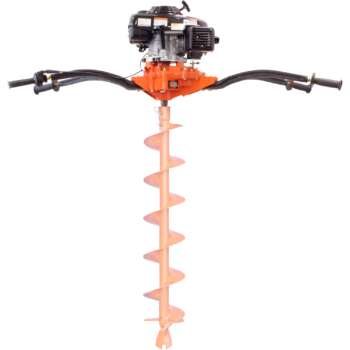BravePro Two Person Honda Powered Earth Auger Powerhead GXV160 Honda Engine 2in to 18in Cutting Dia 7/8in Square Drive Shaft