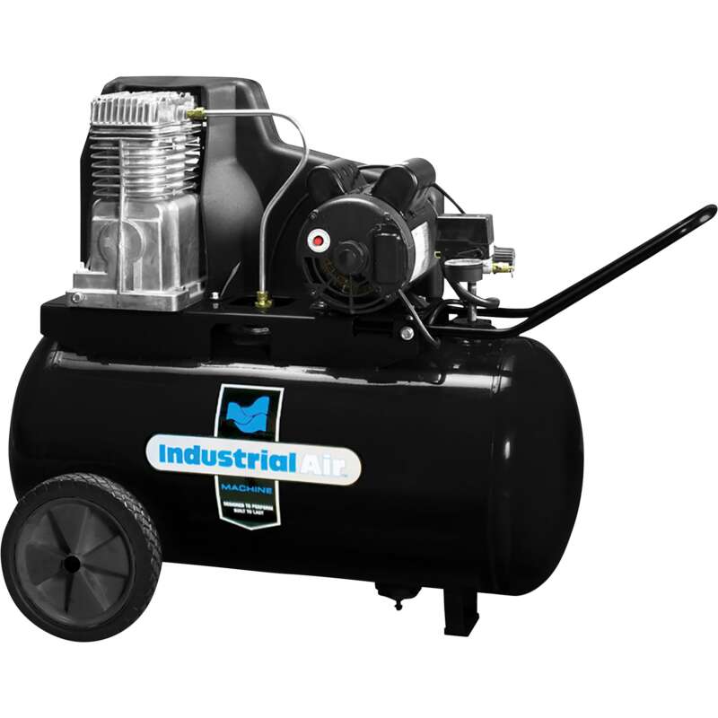 Industrial Air Portable Electric Air Compressor 1.9 HP 20Gallon Horizontal 120 240 Volt