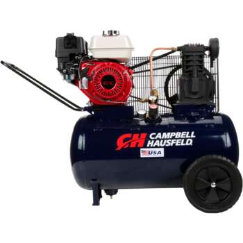 Campbell Hausfeld Gas Powered Portable Air Compressor 5.5 HP Honda GX160 20Gallon Horizontal 10.2 CFM