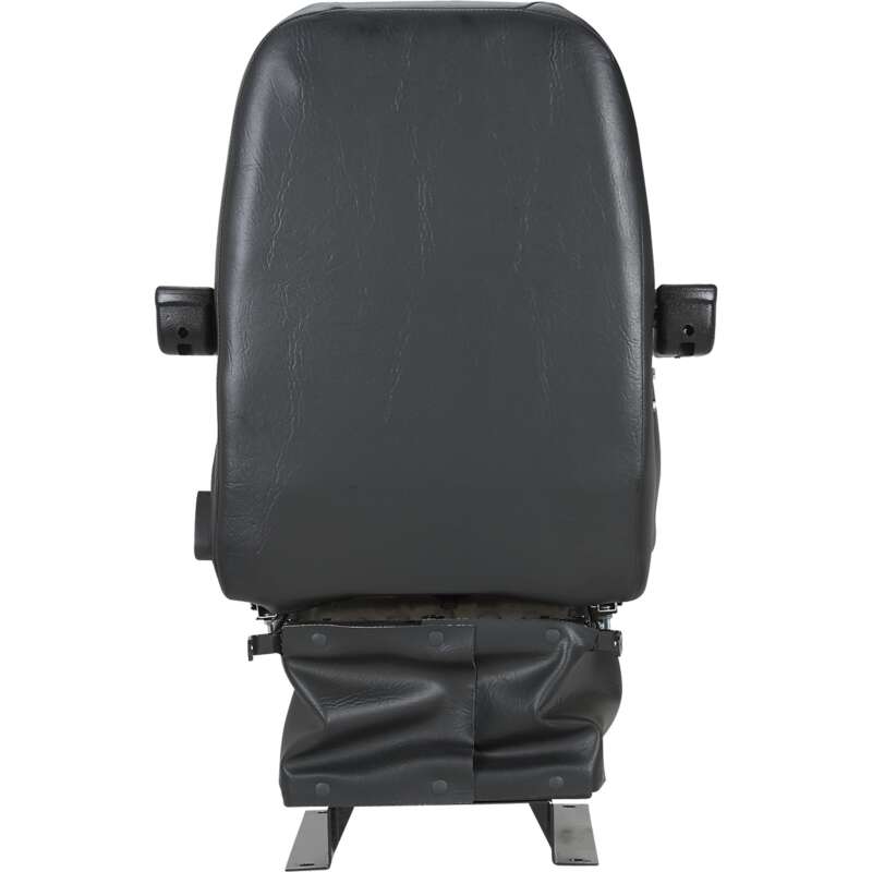 Wise Suspension Tractor Seat with Armrests Black