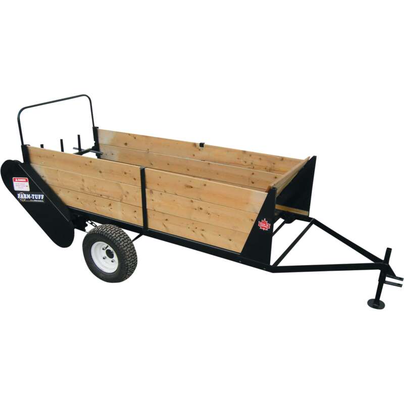 Farm Tuff Manure Spreader 1,200 Lb 25 Bushel Capacity