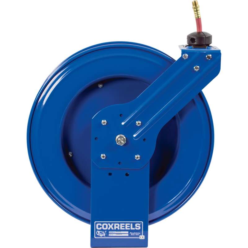 Coxreels SH Series Super Hub Air Water Hose Reel With 3/8in x 75ft PVC Hose Max 300 PSI