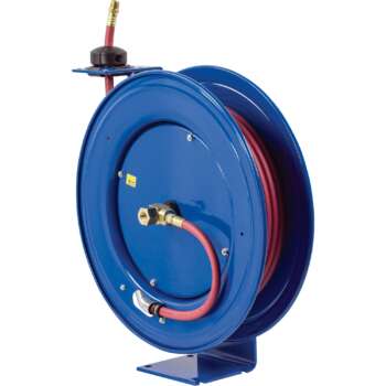 Coxreels SH Series Super Hub Air Water Hose Reel With 3/8in x 75ft PVC Hose Max 300 PSI