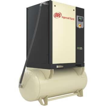 Ingersoll Rand Next Generation R Series Oil Flooded Rotary Screw Air Compressor 25 HP 120 Gallon Horizontal