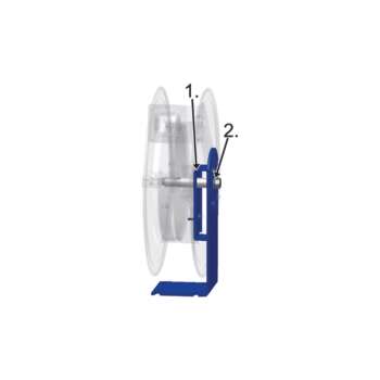 Coxreels Air Hose Reel With 1/2in x 50ft PVC Hose Max 300 PSI