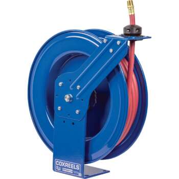 Coxreels Air Hose Reel With 1/2in x 50ft PVC Hose Max 300 PSI