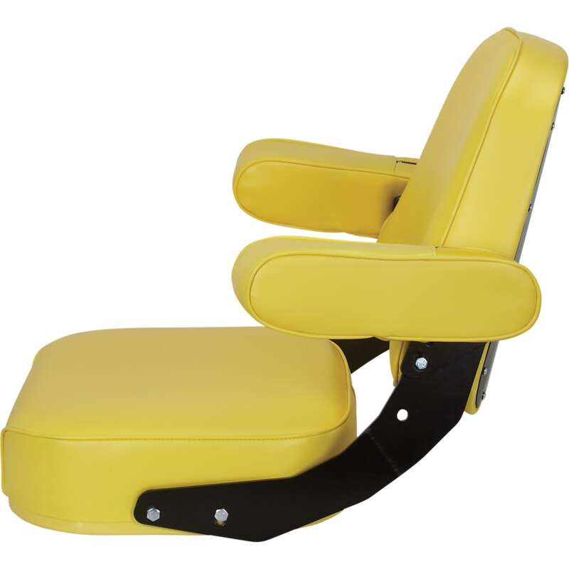 K & M Mfg Super Deluxe Seat Assembly for John Deere 10 and 20 Series Tractors Yellow