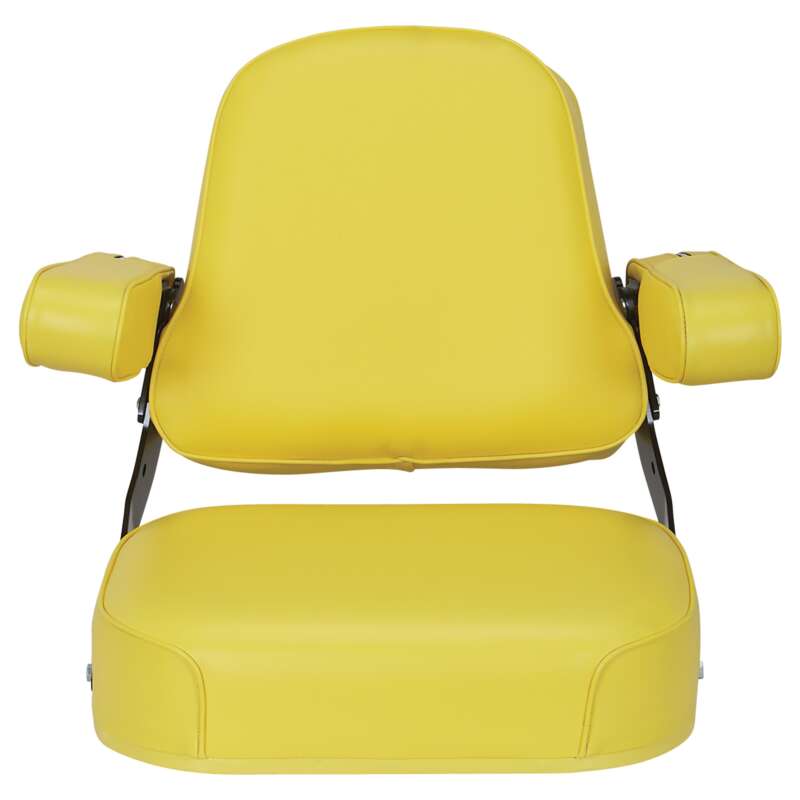 K & M Mfg Super Deluxe Seat Assembly for John Deere 10 and 20 Series Tractors Yellow