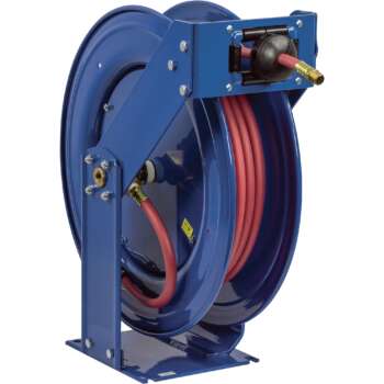 Coxreels Truck Series Maximum Duty Air Hose Reel With 3/8in x 100ft PVC Hose Max 300 PSI