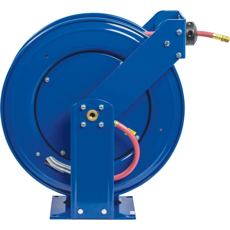 Coxreels Truck Series Maximum Duty Air Hose Reel With 1/2in x 75ft PVC Hose Max 300 PSI