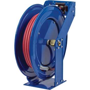 Coxreels Truck Series Maximum Duty Air Hose Reel With 1/2in x 50ft PVC Hose Max 300 PSI