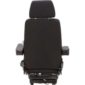 K & M Air Suspension Tractor Seat for Excavators Black