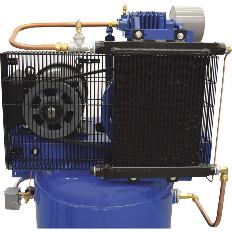 Quincy QT 7.5 Splash Lubricated Reciprocating Air Compressor with MAX Package 7.5 HP 230 Volt 1 Phase 80 Gallon Vertical