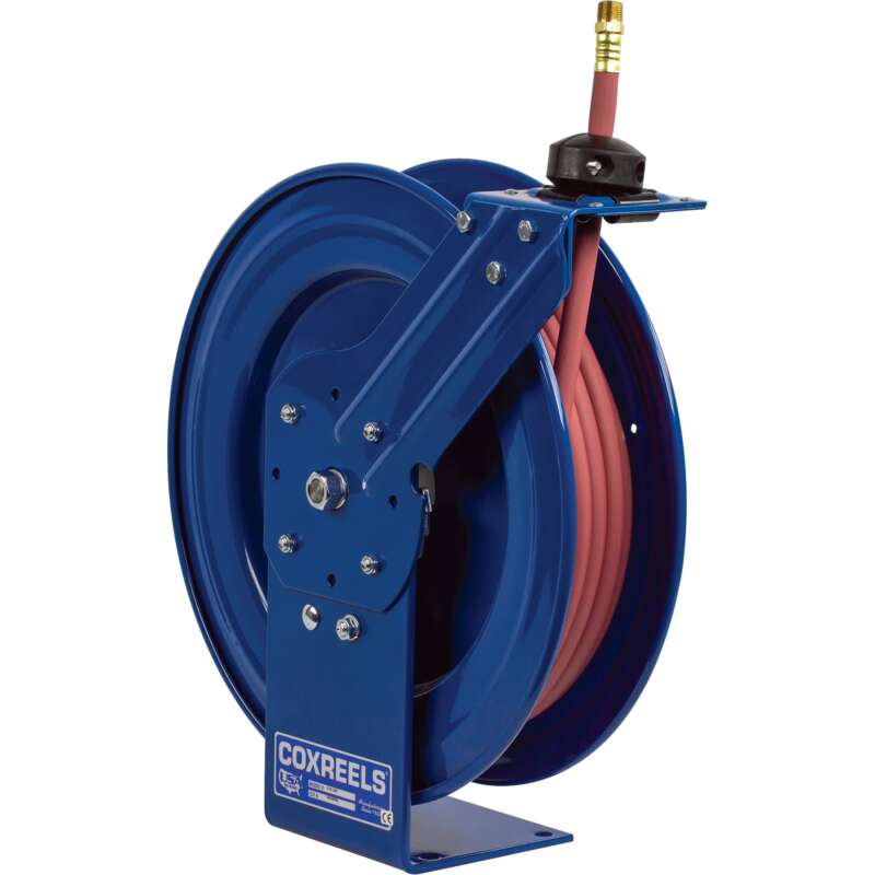 Coxreels Air Hose Reel With 3/8in x 50ft PVC Hose Max 300 PSI