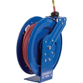 Coxreels Air Hose Reel With 3/8in x 50ft PVC Hose Max 300 PSI