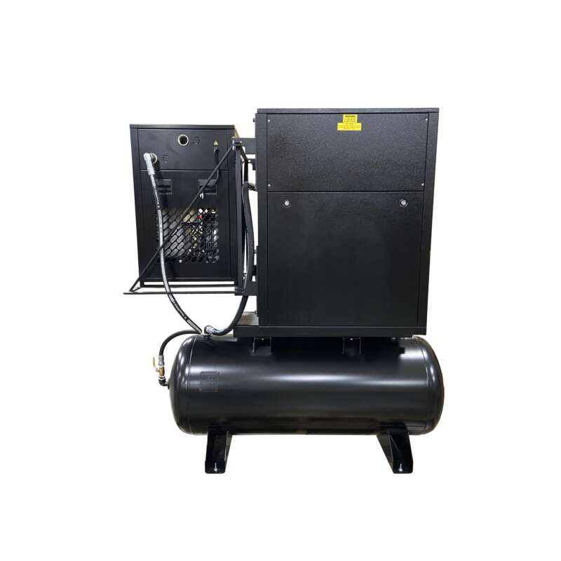 Emax 1PH Rotary Screw Compressor Tank Mount wAir Dryer Horsepower 7.5 HP Air Tank Size 80 Gal Volts 230