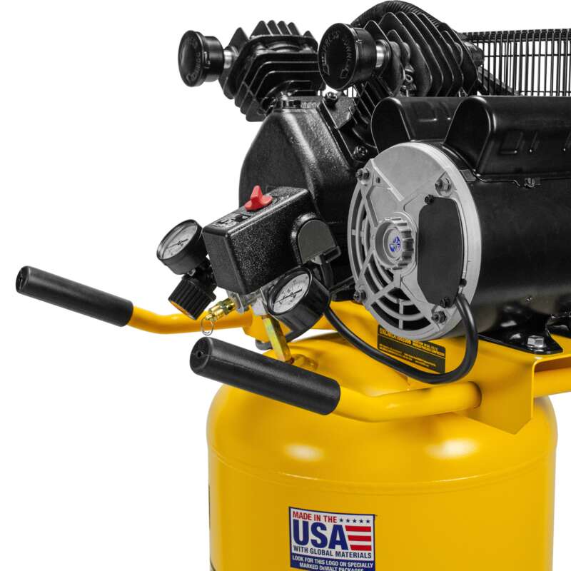 DEWALT 20 Gallon Portable Air Compressor Vertical VTwin 1.6 HP