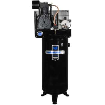 Industrial Air 60 Gallon Vertical Two Stage 5 HP Horsepower 5 HP Air Tank Size 60 Gal Volts 230