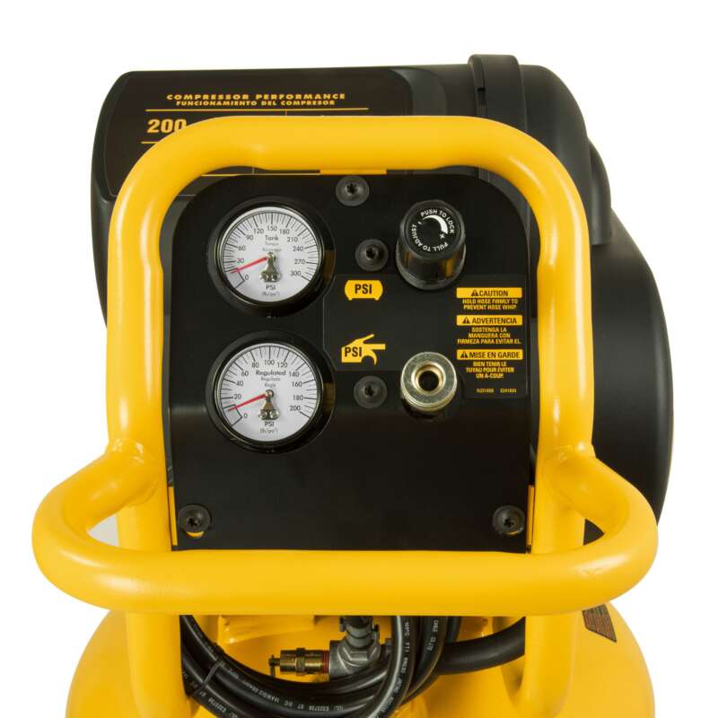 DEWALT 27 Gallon Air Compressor Vertical Portable Oil Free 200 PSI 1.7 HP