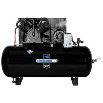 Industrial Air 120 Gallon Horz Two Stage 10 HP Horsepower 10 HP Air Tank Size 120 Gal Volts 230