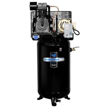 Industrial Air 80 Gallon Vertical Two Stage 7.5 HP 460V Horsepower 7.5 HP Air Tank Size 80 Gal Volts 460