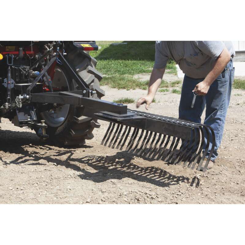 NorTrac 3Pt Landscape Rake 48in W