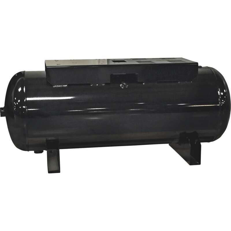 Industrial Air Horizontal Receiver Tank with Platform 120 Gallon 200 PSI