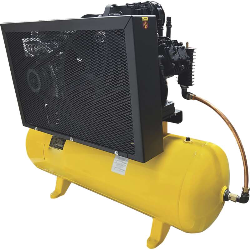 EMAX Industrial Plus Gas Powered 2 Stage Air Compressor 24 HP Honda GX Engine 120Gallon Horizontal