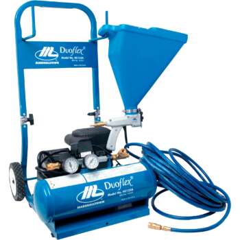 Marshalltown DuoFlex Air Compressor with SharpShooter I Hopper Gun 2 HP