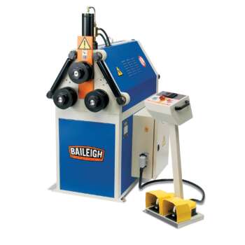 Baileigh 220 Volt Single Phase 60 Htz Roll Bender with Hydr Max Bending Capacity Flat 4 in Max Bending Capacity Round 275 in Max Material Gauge 20