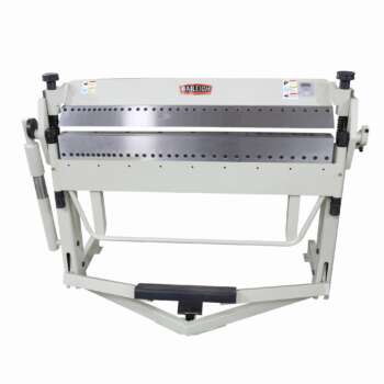 Baileigh Manually Operated Reversible Box and Pan Brake 5 Max Material Gauge 16 Max Depth 6 in Max Bending Radius 135 °