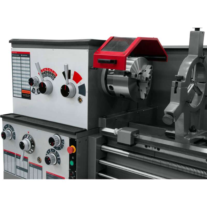 JET ZX Series Large Spindle Bore Lathe with Taper Attachment and Collet Closer 22in x 80in